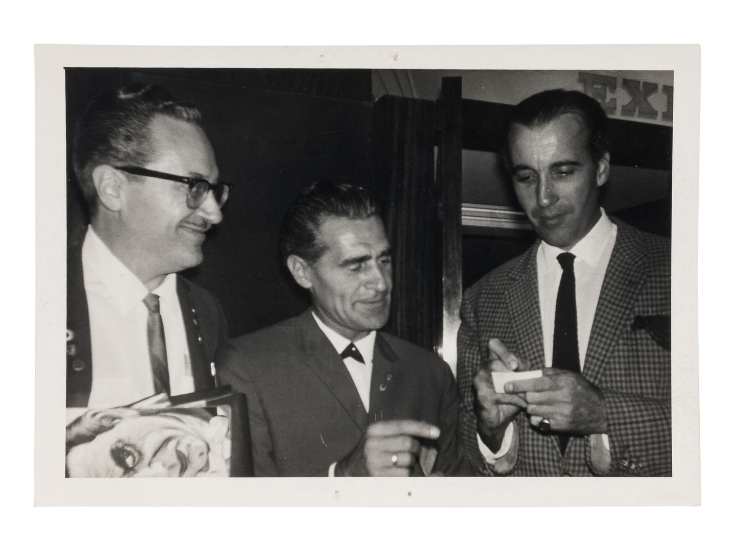 [ACKERMAN, FORREST J. (1916-2008)]. A large archive of photographs from the personal collection of Forrest J. Ackerman, including many inscribed photographs from various authors and celebrities.