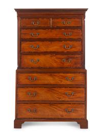 A George III Mahogany Chest-on-Chest