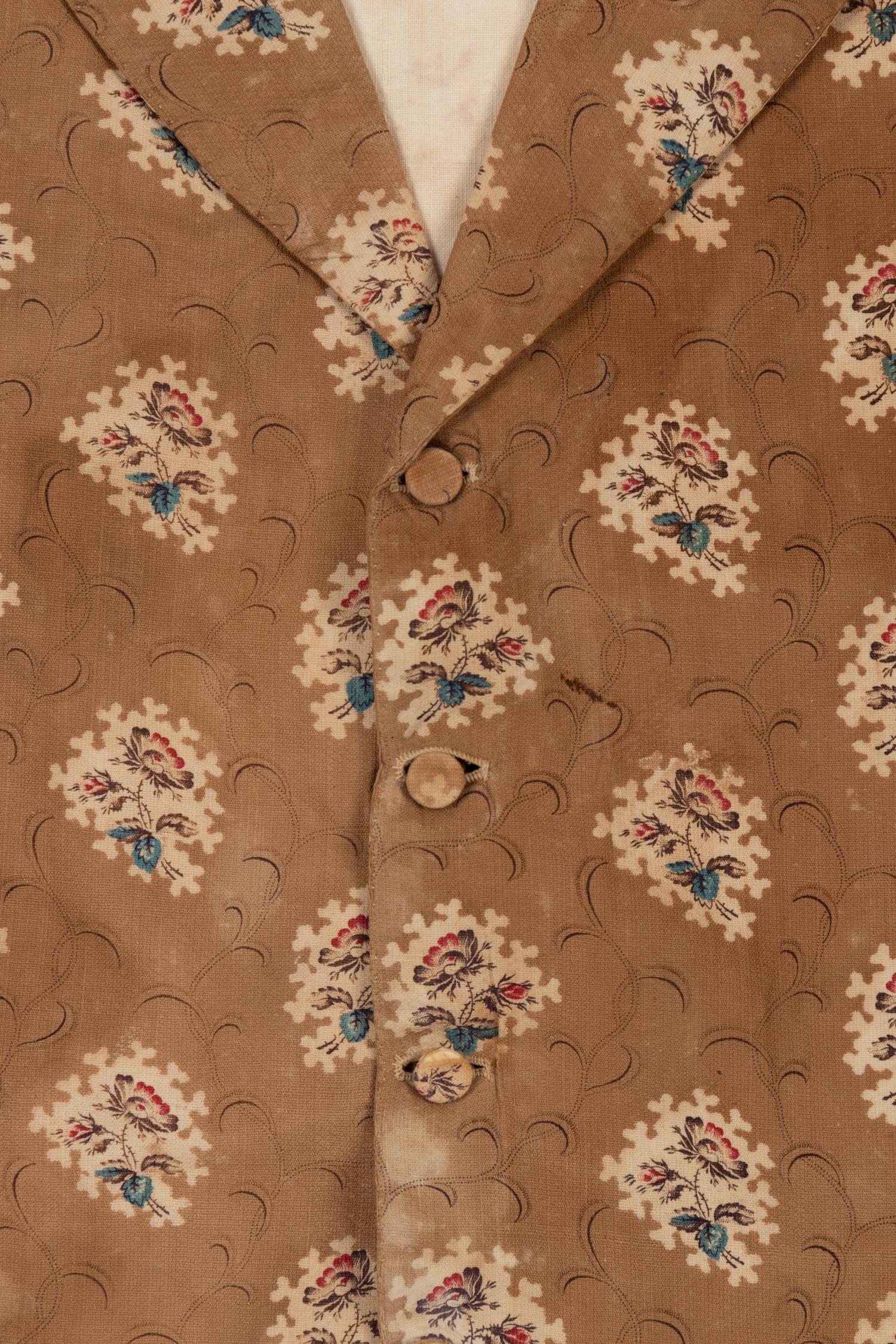 Three Men's 19th Century Waistcoats/Vests, 1840-1860