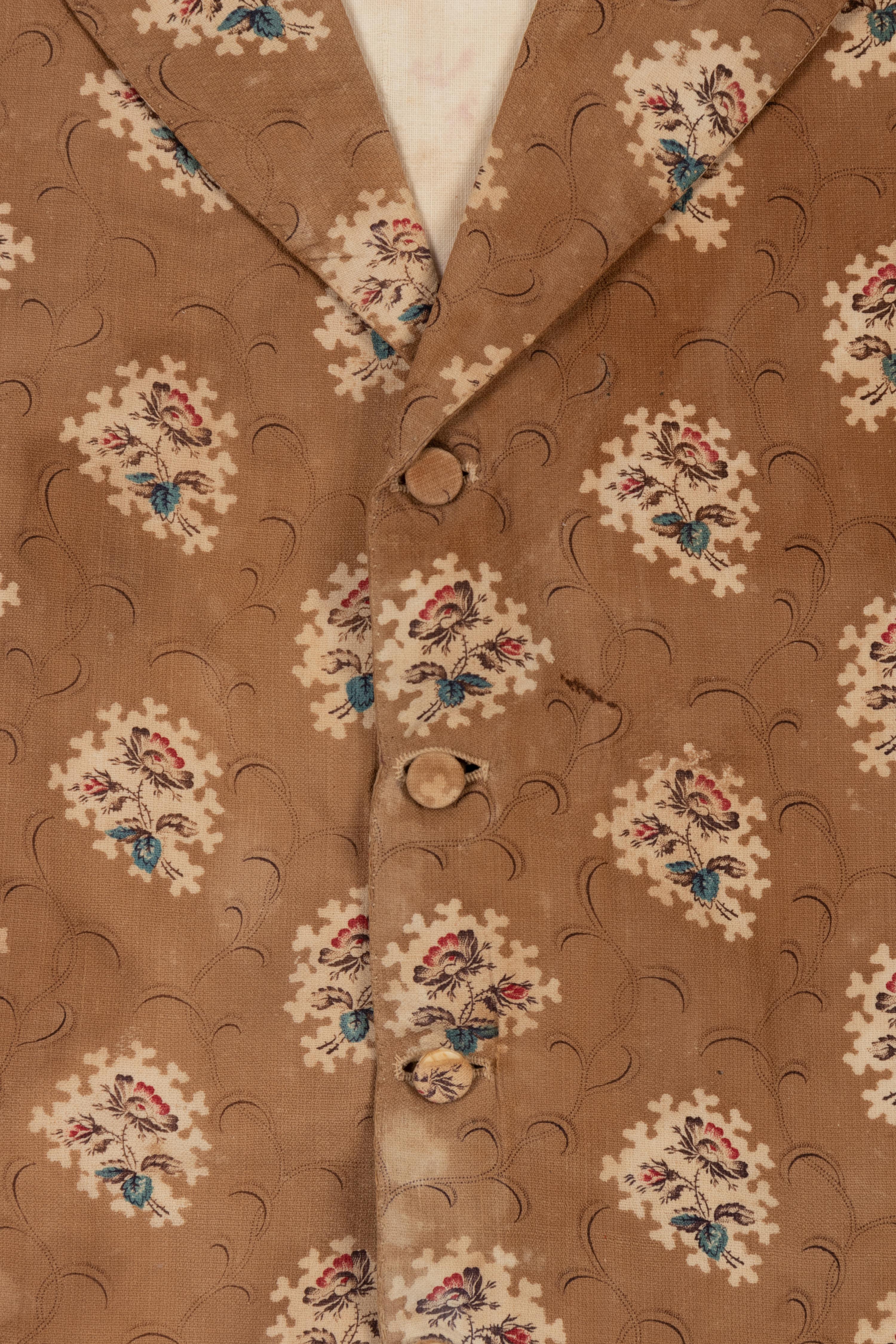 Three Men's 19th Century Waistcoats/Vests, 1840-1860
