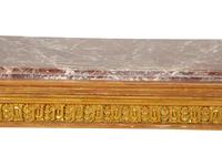 An Italian Painted and Parcel Gilt Marble Top Center Table — 19th/20th Century