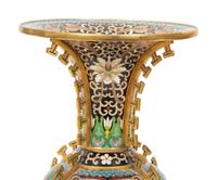 A Pair of Chinese Cloisonné Vases