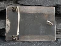 Sterling Silver Storyteller Pickup Truck Belt Buckle, with Copper and Inlaid Accents