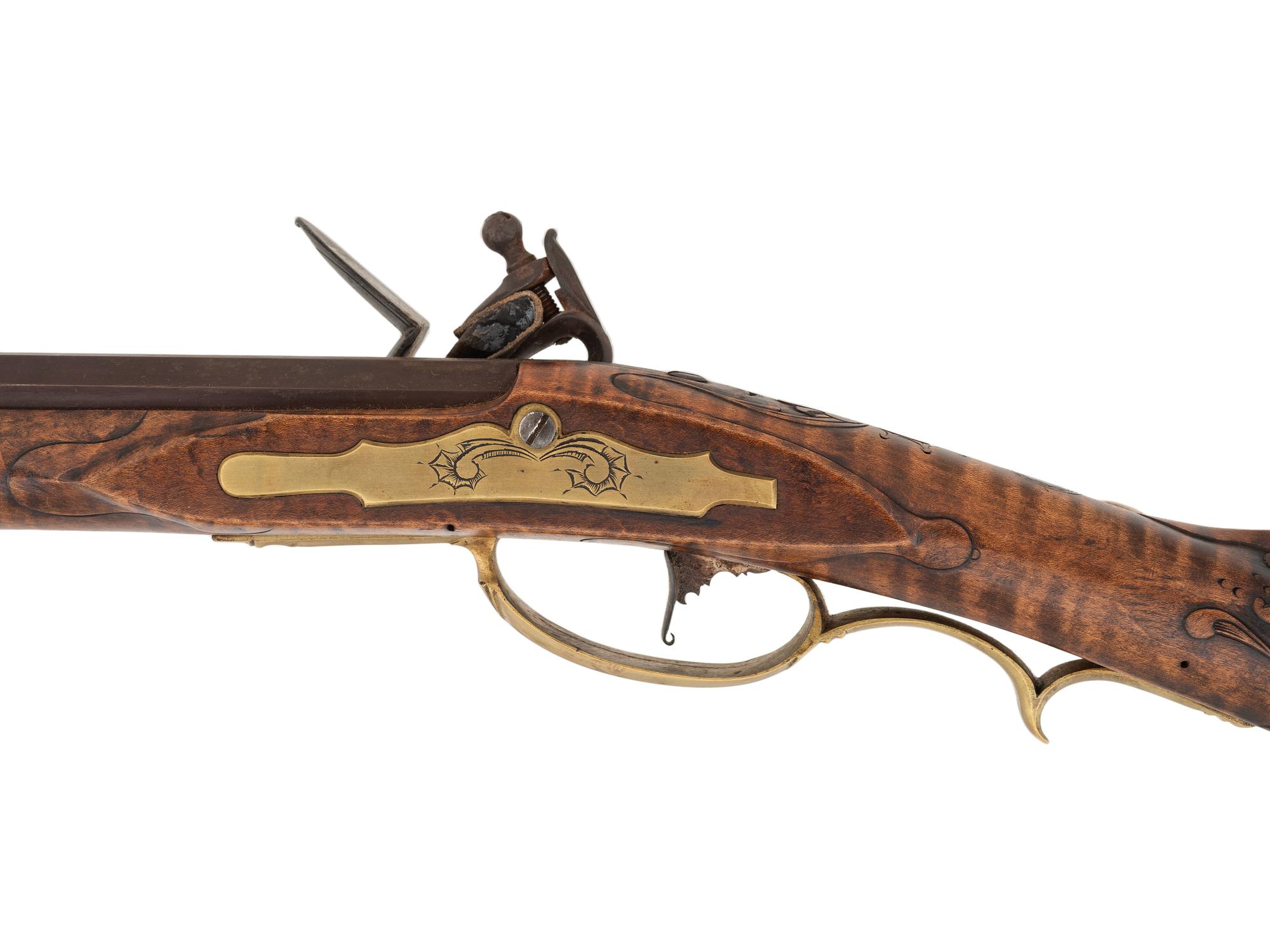 A Contemporary Fullstock Flintlock Rifle by Bivins & Burton