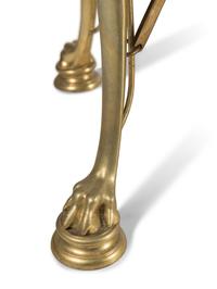 A Pair of Neoclassical Style Gilt Bronze and Marble Side Tables