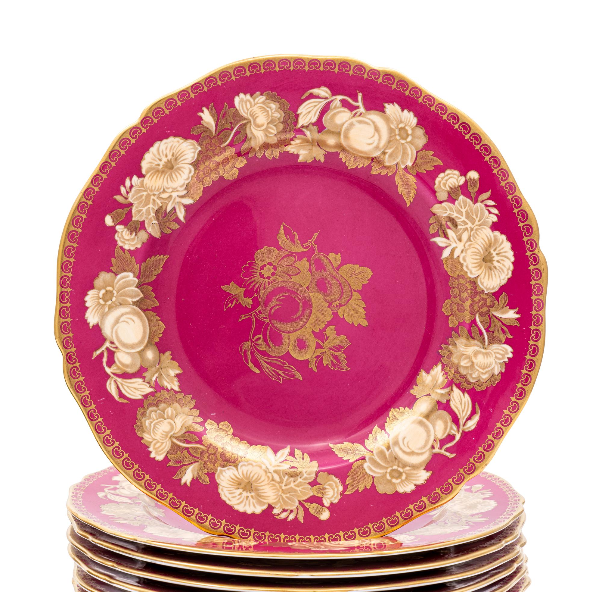 Two Sets of Spode Porcelain Dinner Plates