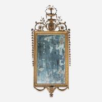 A George III Gesso and Giltwood Mirror late 18th/early 19th century