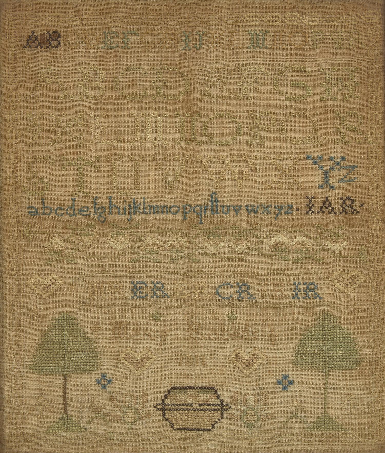 A Group of Three Needlework Samplers, Pennsylvania and New Jersey, 18th and 19th Century