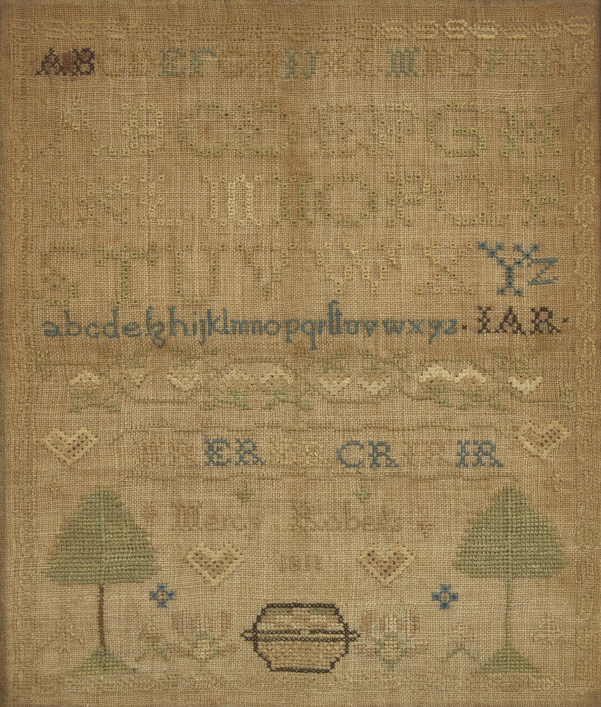 A Group of Three Needlework Samplers, Pennsylvania and New Jersey, 18th and 19th Century