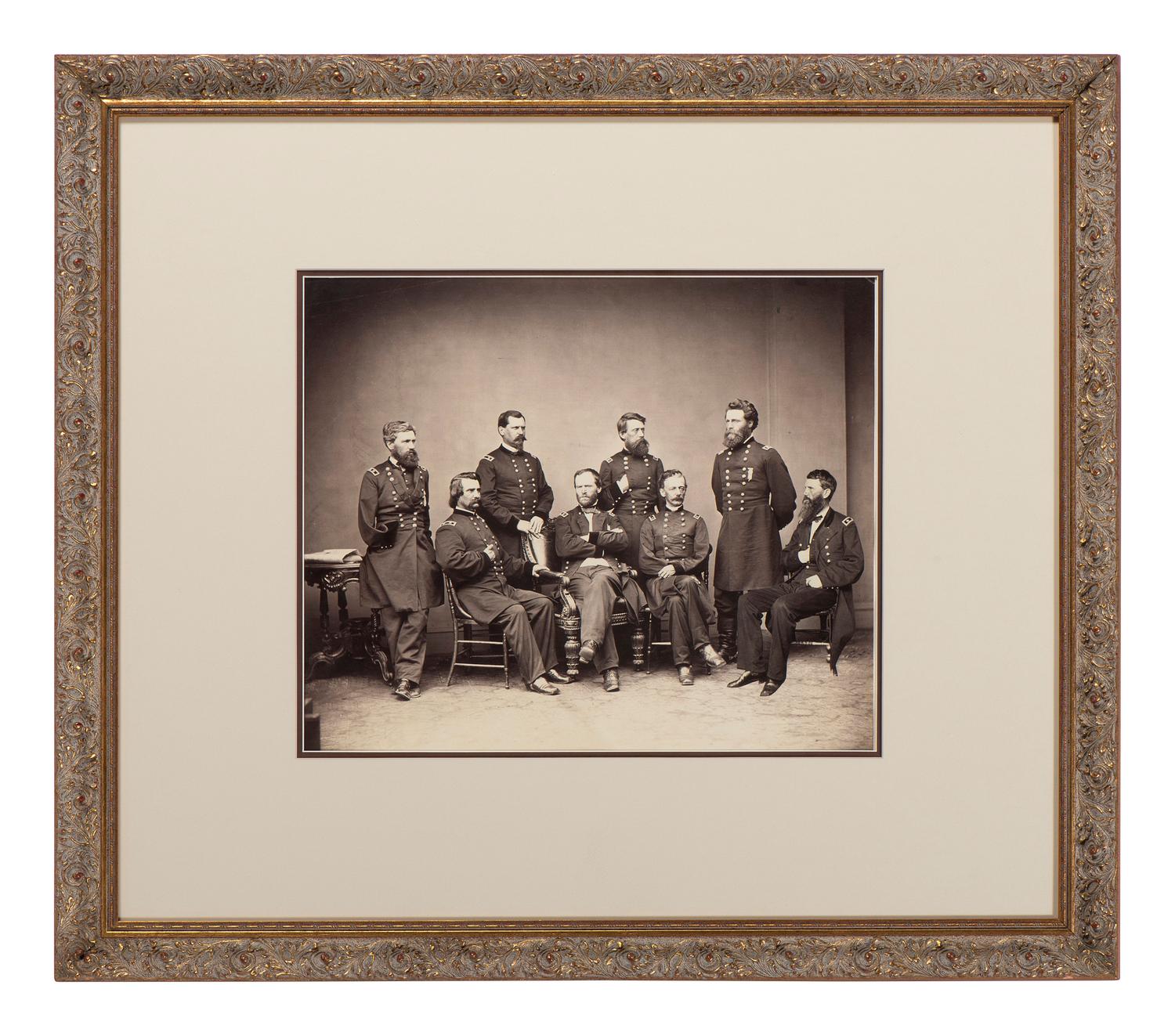 [SHERMAN, William T. (1820-1891)]. [BRADY, Mathew (1822-1896), photographer]. Sherman and his Generals . Washington, DC, 1865.