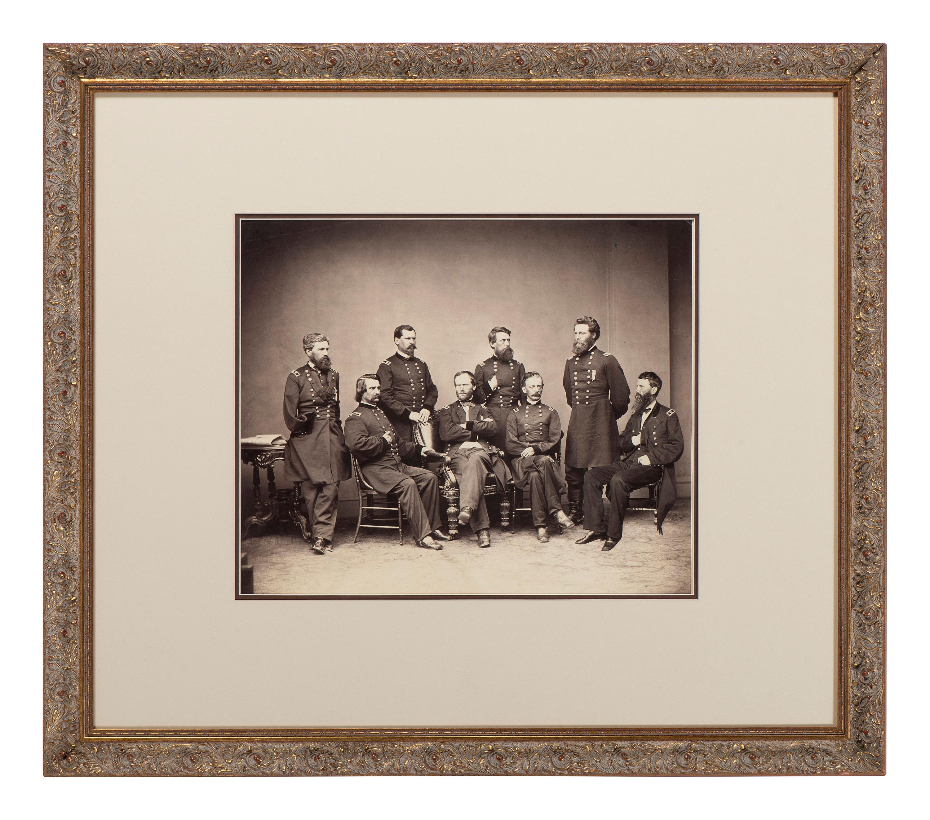 [SHERMAN, William T. (1820-1891)]. [BRADY, Mathew (1822-1896), photographer]. Sherman and his Generals . Washington, DC, 1865.
