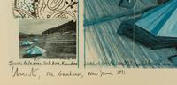 The Umbrella's, Joint Project for USA and Japan (Blue), (Christo & Jean-Claude, Bulgarian b. 1935)