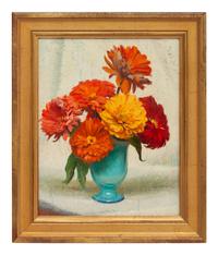 Still Life with Zinnias