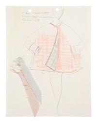 Group of Nine Geoffrey Beene Fashion Sketches , by Jesper Nyeboe