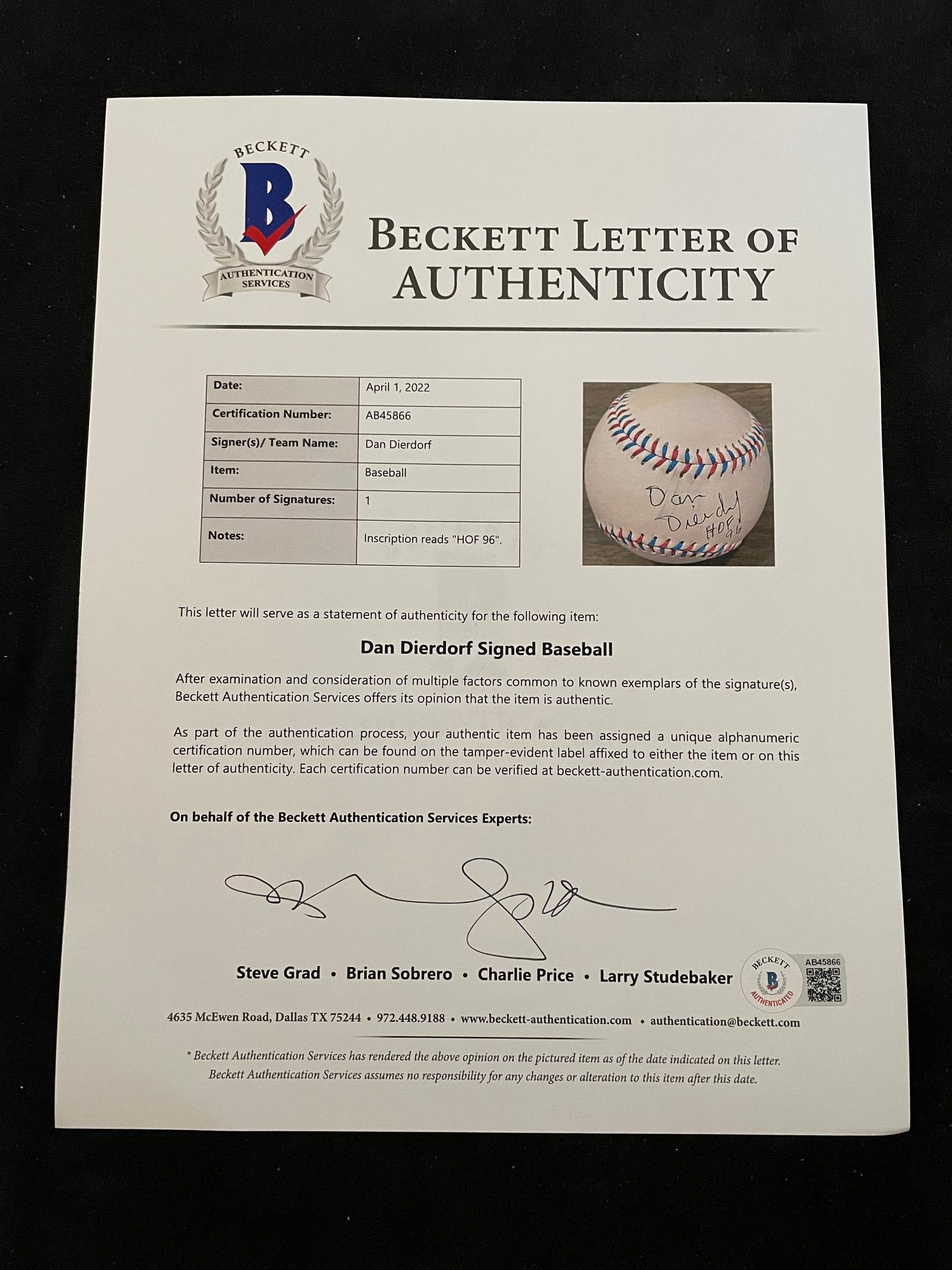 A Group of 12 Pro Football Hall of Fame Signed Autograph Baseballs (Beckett Authentication Services BAS Certified),