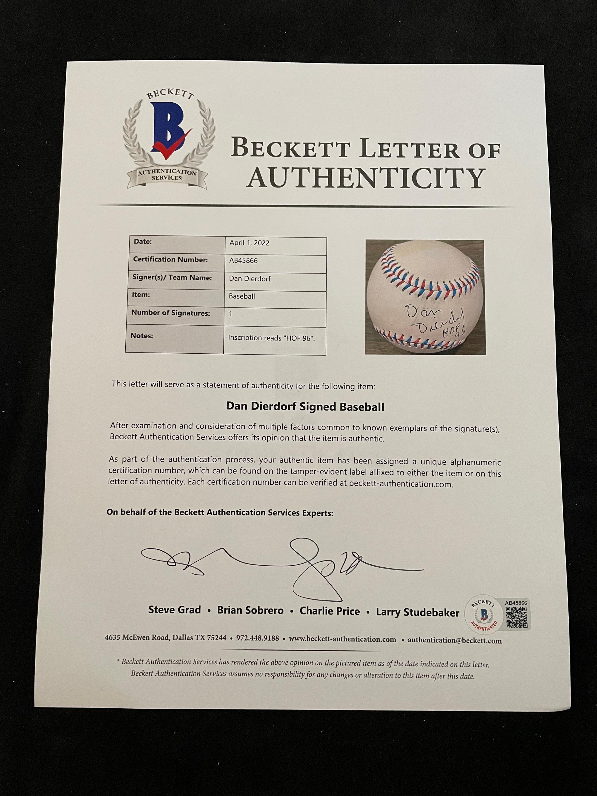 A Group of 12 Pro Football Hall of Fame Signed Autograph Baseballs (Beckett Authentication Services BAS Certified),