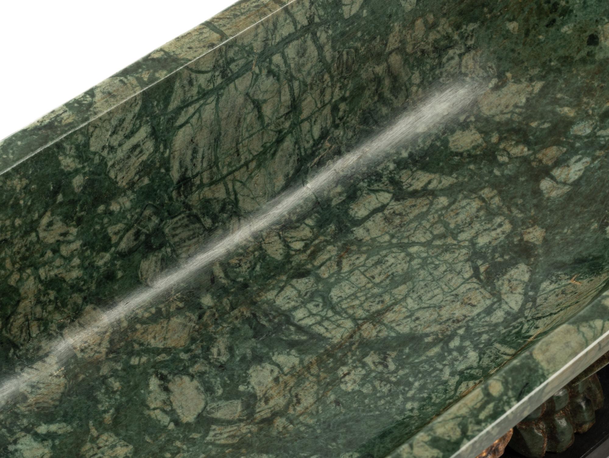 A Pair of Grand Tour Style Marble Sarcophagi