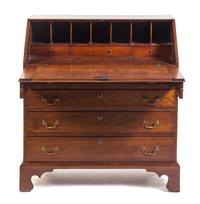 An American Maple Slant Front Desk Height 41 x width 38 1/4 x depth 20 inches. — 18TH/19TH CENTURY