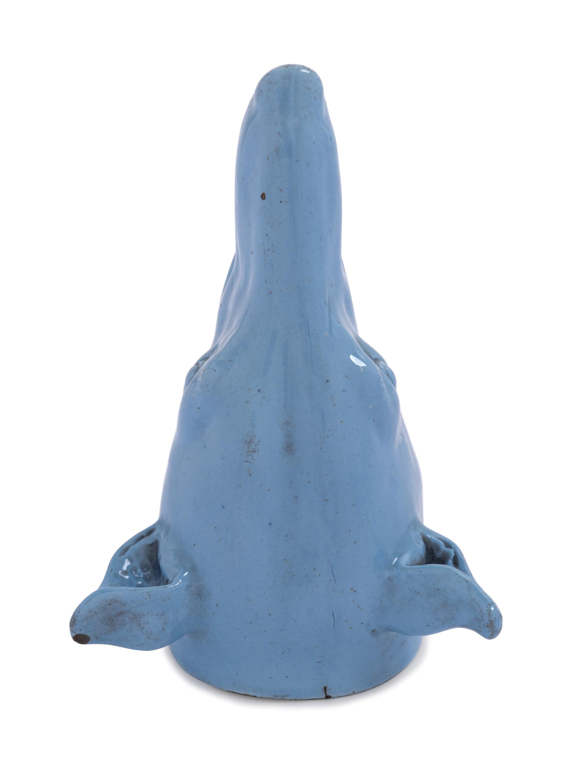 A Staffordshire Pottery Greyhound Stirrup Cup