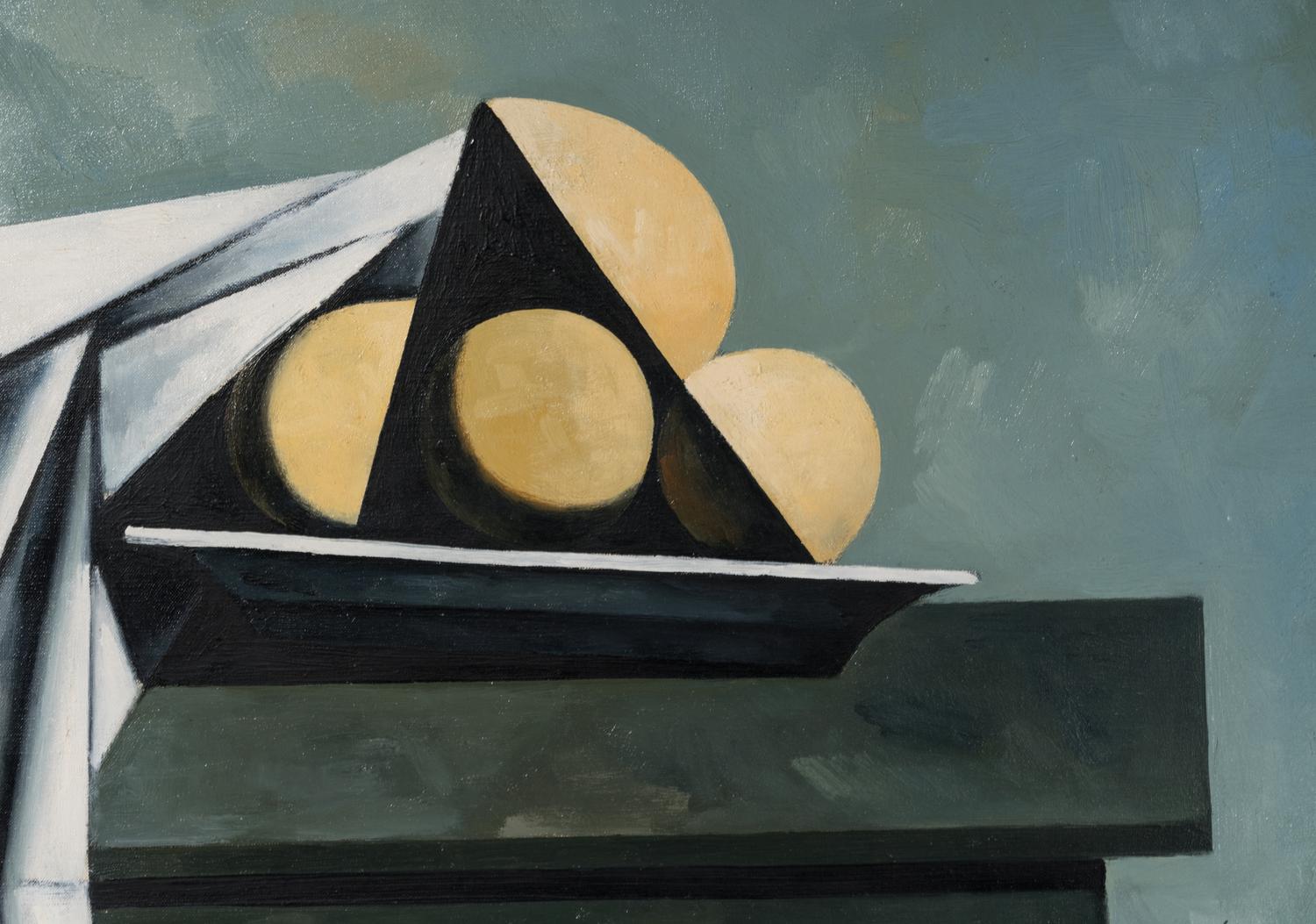 Coupe de fruits sur une table , c. 1958