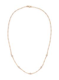 YELLOW GOLD AND DIAMOND NECKLACE
