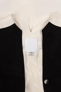 Ralph Rucci Silk Taffeta Color Block Mod Coat