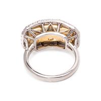YELLOW DIAMOND AND DIAMOND RING