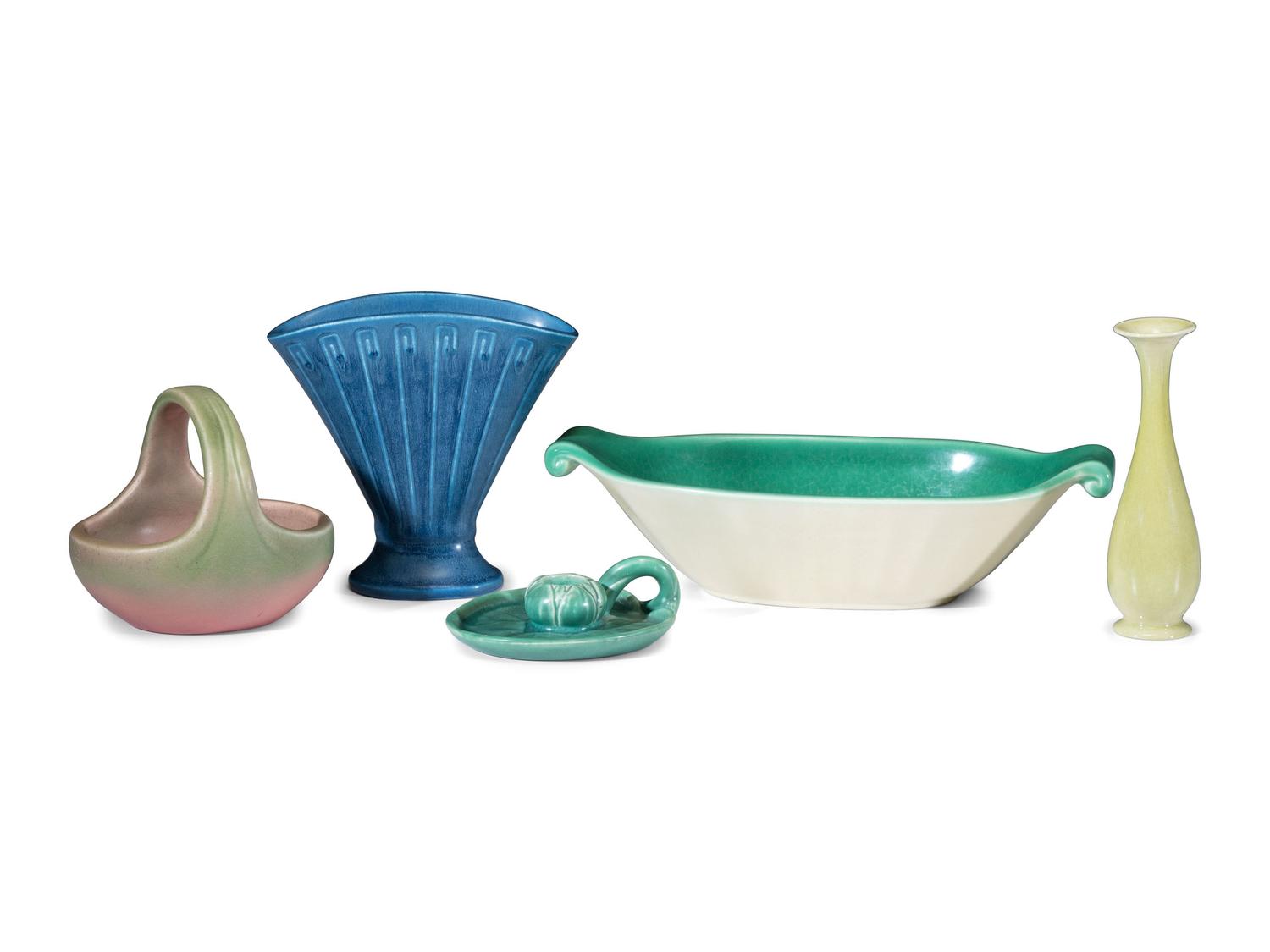 Five Rookwood Pottery Table Articles