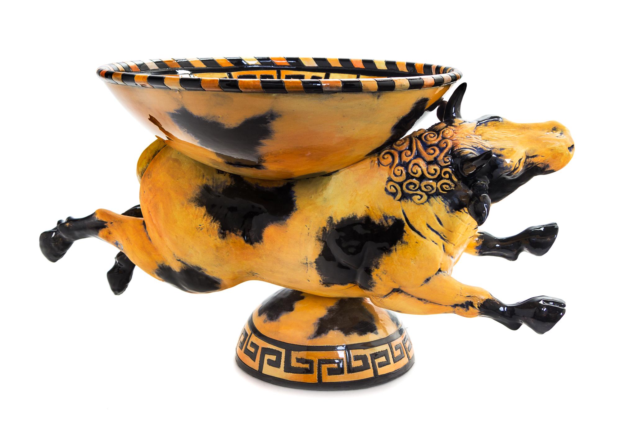 Dan & Nisha Ferguson, (Canadian/American, 20th Century), Bull bowl, 2002/2006