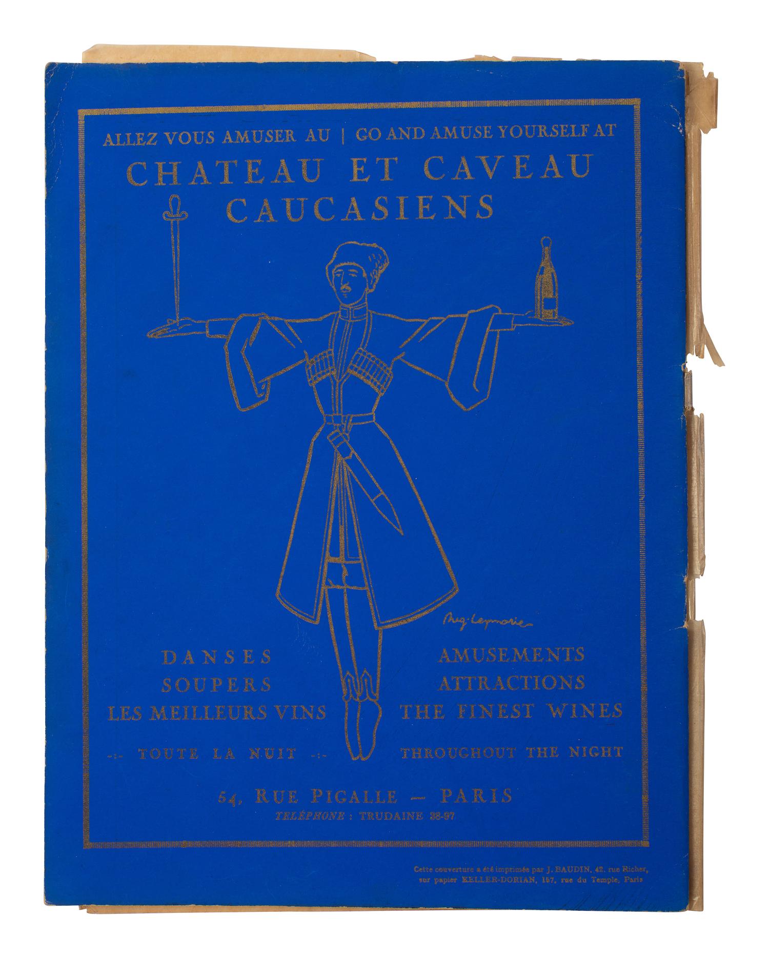 [BAKER, Josephine (1906-1975)]. A pair of programs for the Folies Bergère featuring Josephine Baker, 1926 and 1937.