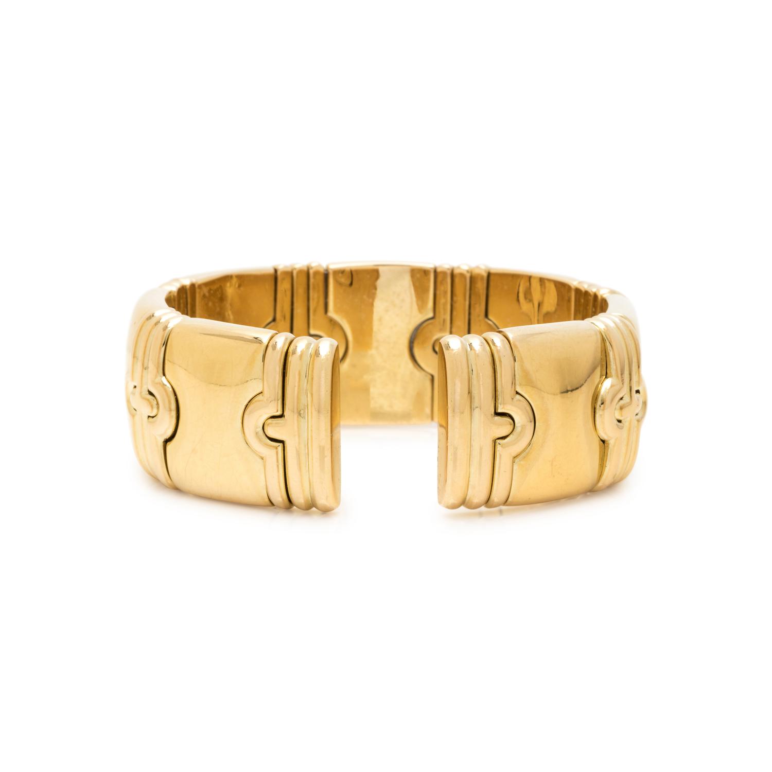 YELLOW GOLD CUFF BRACELET