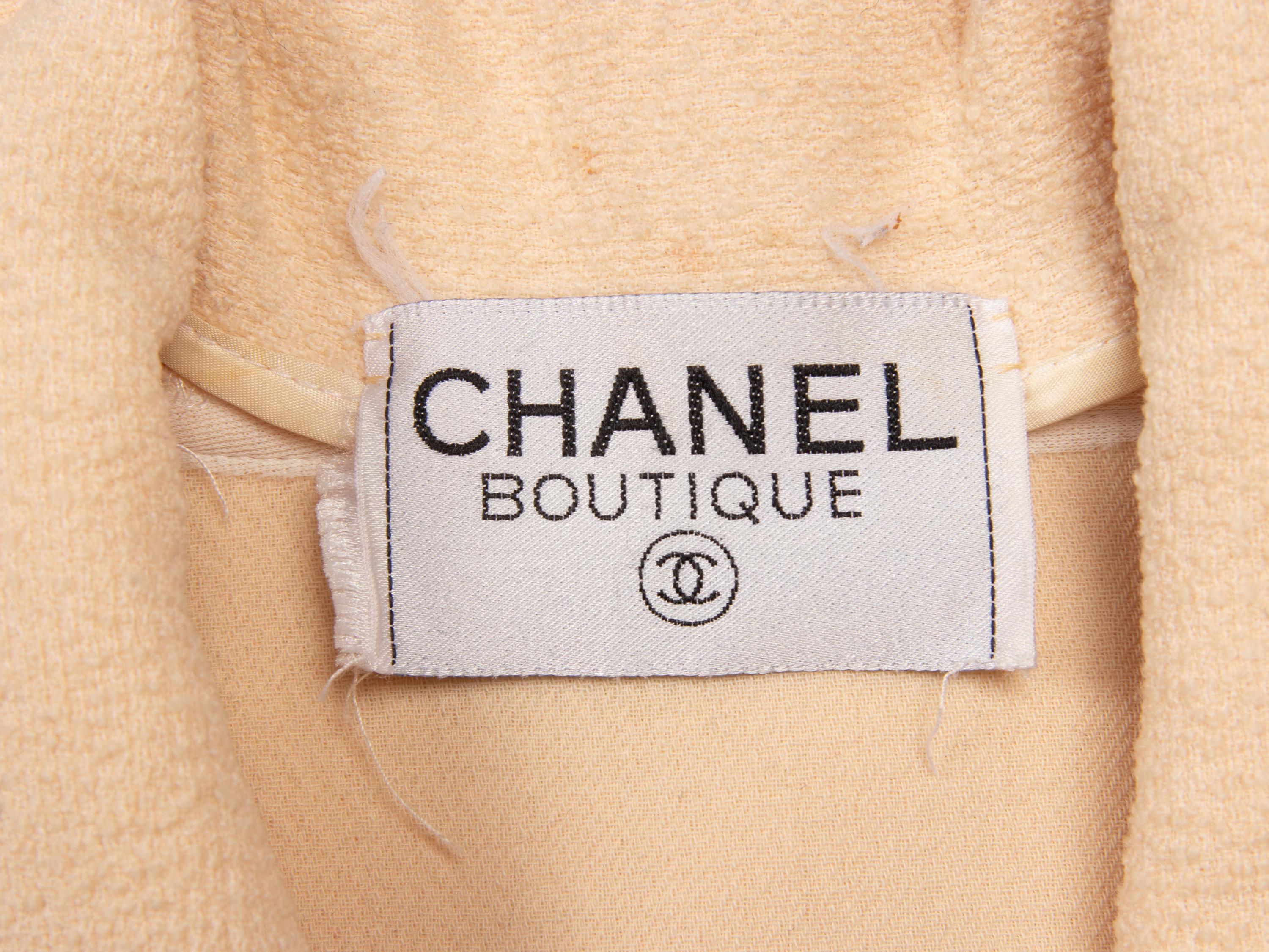 Chanel, Cream & Navy Tweed Jacket