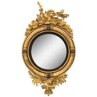A Regency Giltwood Convex Mirror
