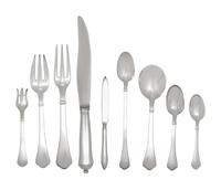A Puiforcat Silver-Plate Flatware Service