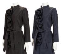 Two Oscar de la Renta Ruffled Taffeta Jackets, 2010