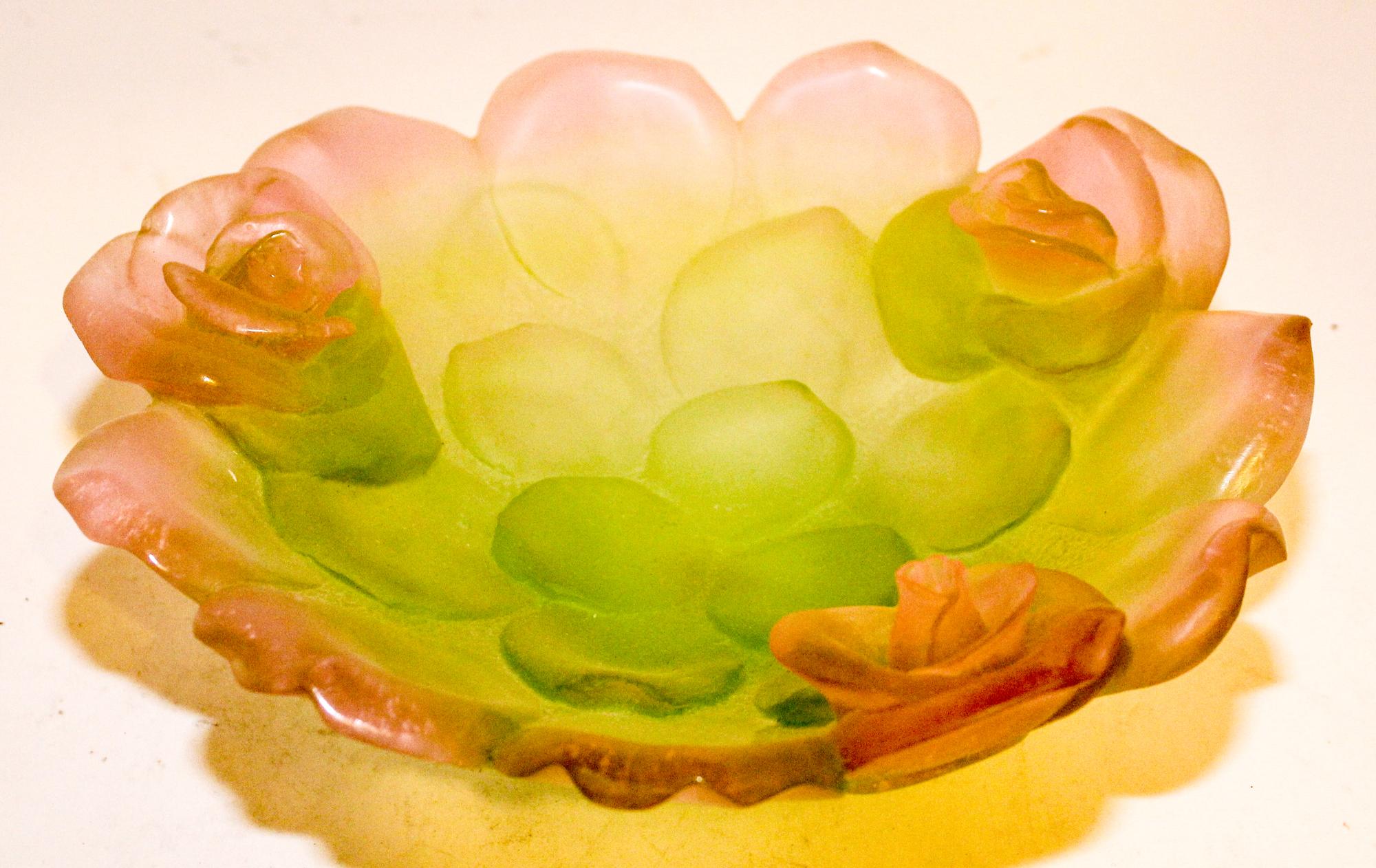 A Daum Pate de Verre Bowl Diameter 10 1/2 inches. — SECOND HALF 20TH CENTURY