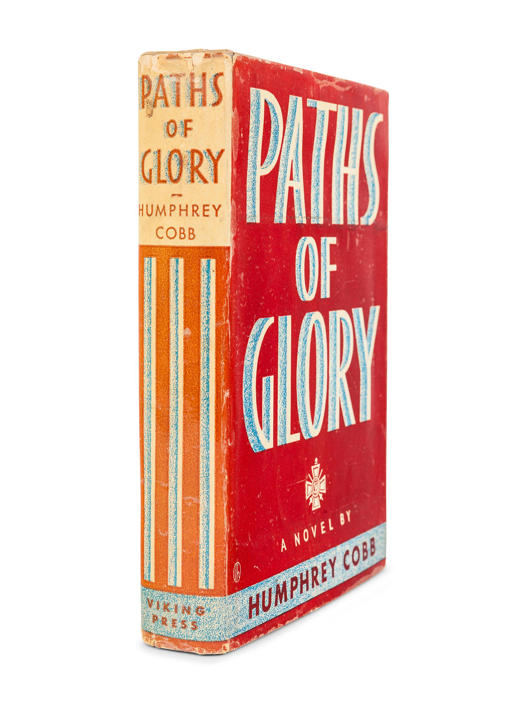 COBB, Humphrey (1899-1944). Paths of Glory . New York: The Viking Press, 1935.