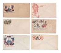 [CIVIL WAR]. A collection of 80 Civil War patriotic envelopes.