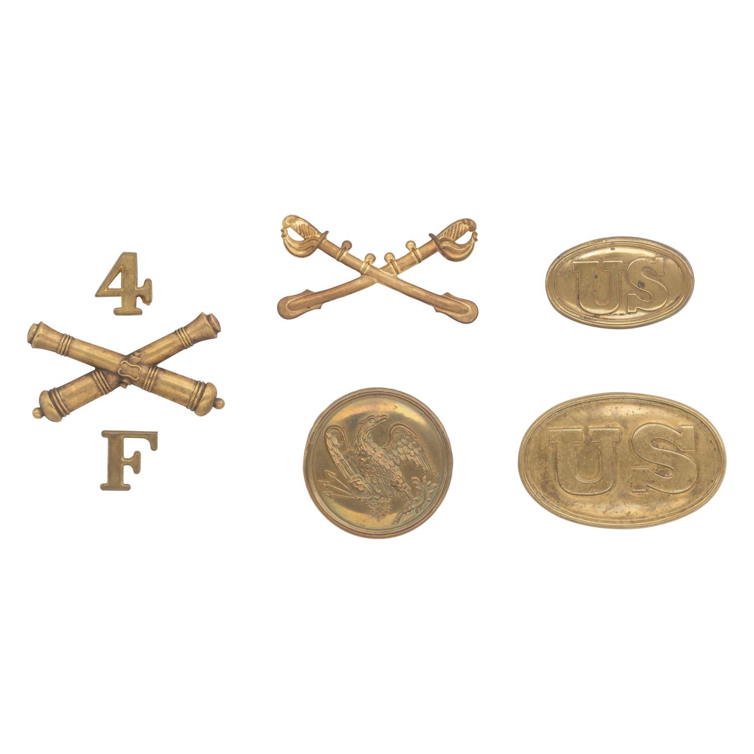 Group of Civil War Era Belt Plates & Brass Insignia