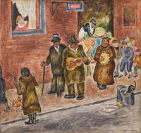 Trekking Down Bleeker Street, c. 1935