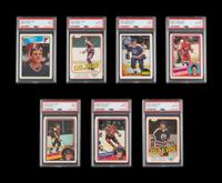 A Group of O-Pee-Chee PSA Graded Hall of Fame Rookie Hockey Cards