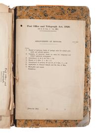 [SCIENCE & TECHNOLOGY]. A group of 2 telegraphy-related items, comprising: