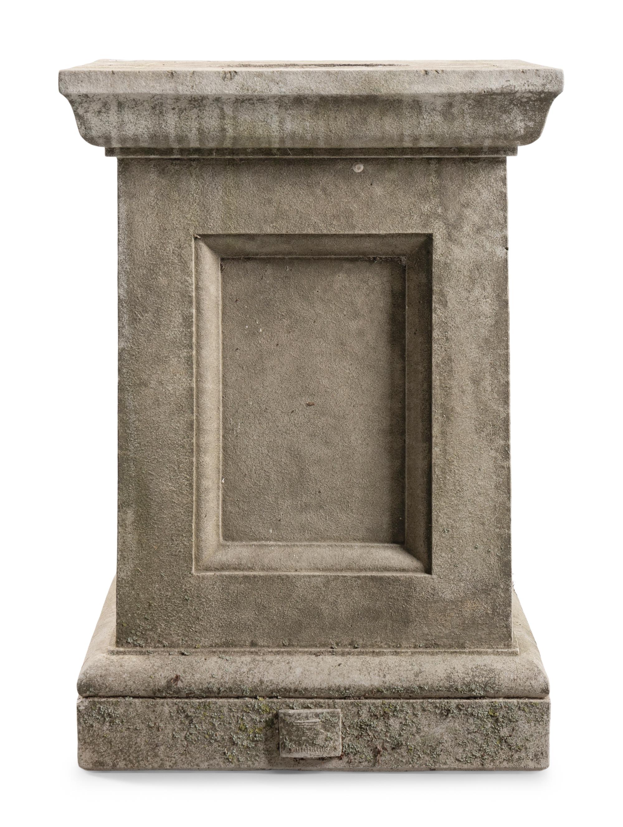 A Carved Limestone Figure of Pan