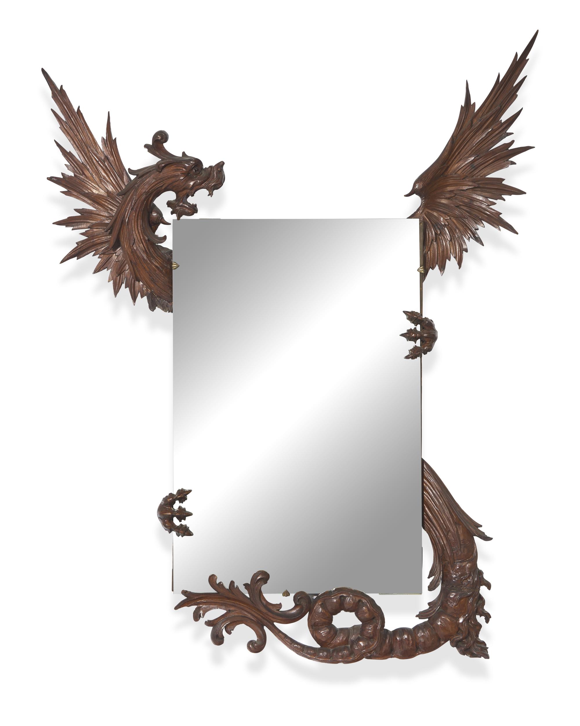 A Mirror with Dragon Design