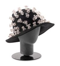 Black Issey Miyake Felt Hat with Inflation Valves, 1990s