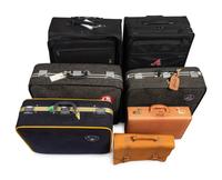 A Group of Seven Team Issued Suitcases from The Collection of Baseball Hall of Famer Ted Simmons,