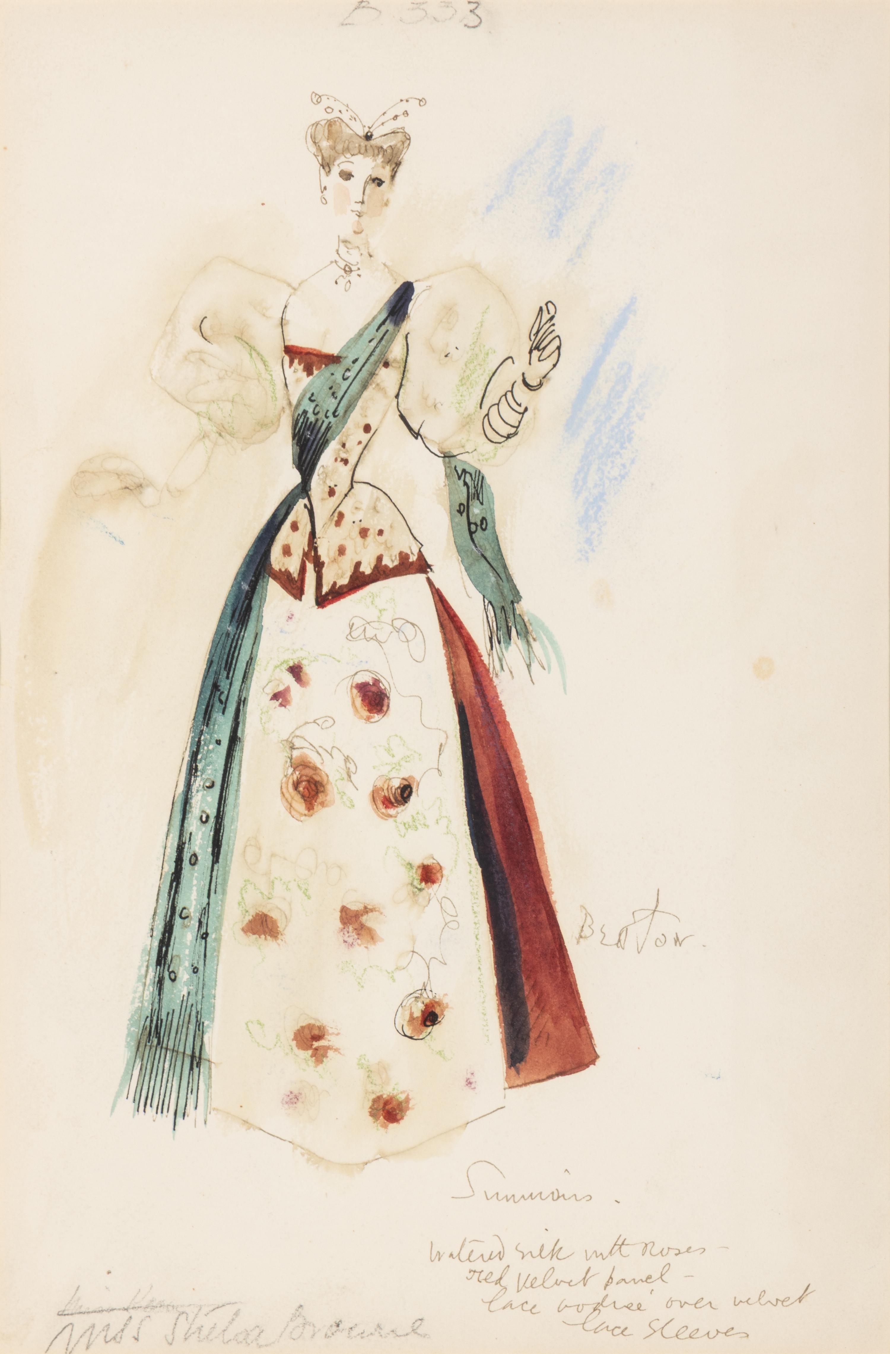 Cecil Beaton (British, 1904-1980) — Costume Sketch