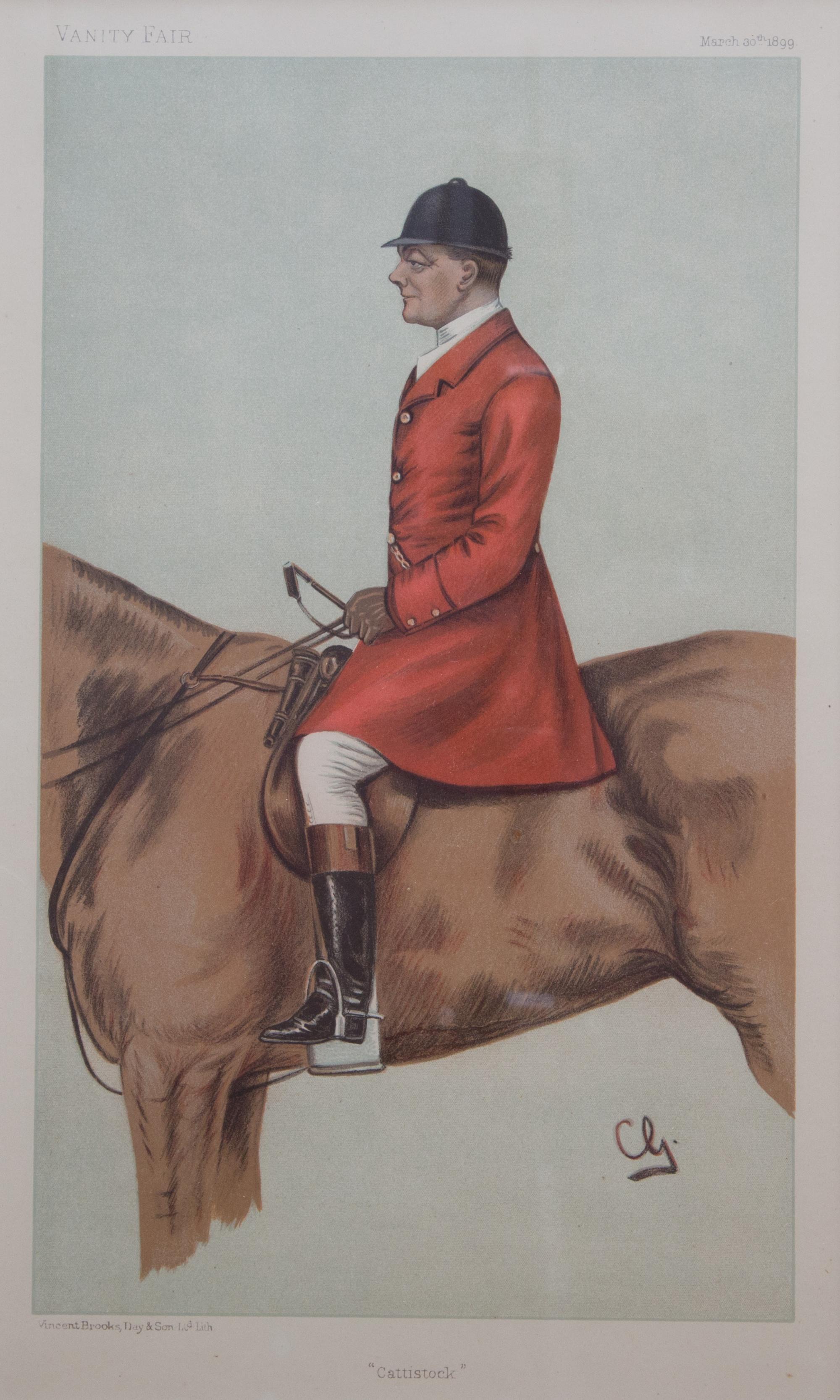 A Collection of Four Vanity Fair Prints 13 3/4 x 8 1/2 inches.