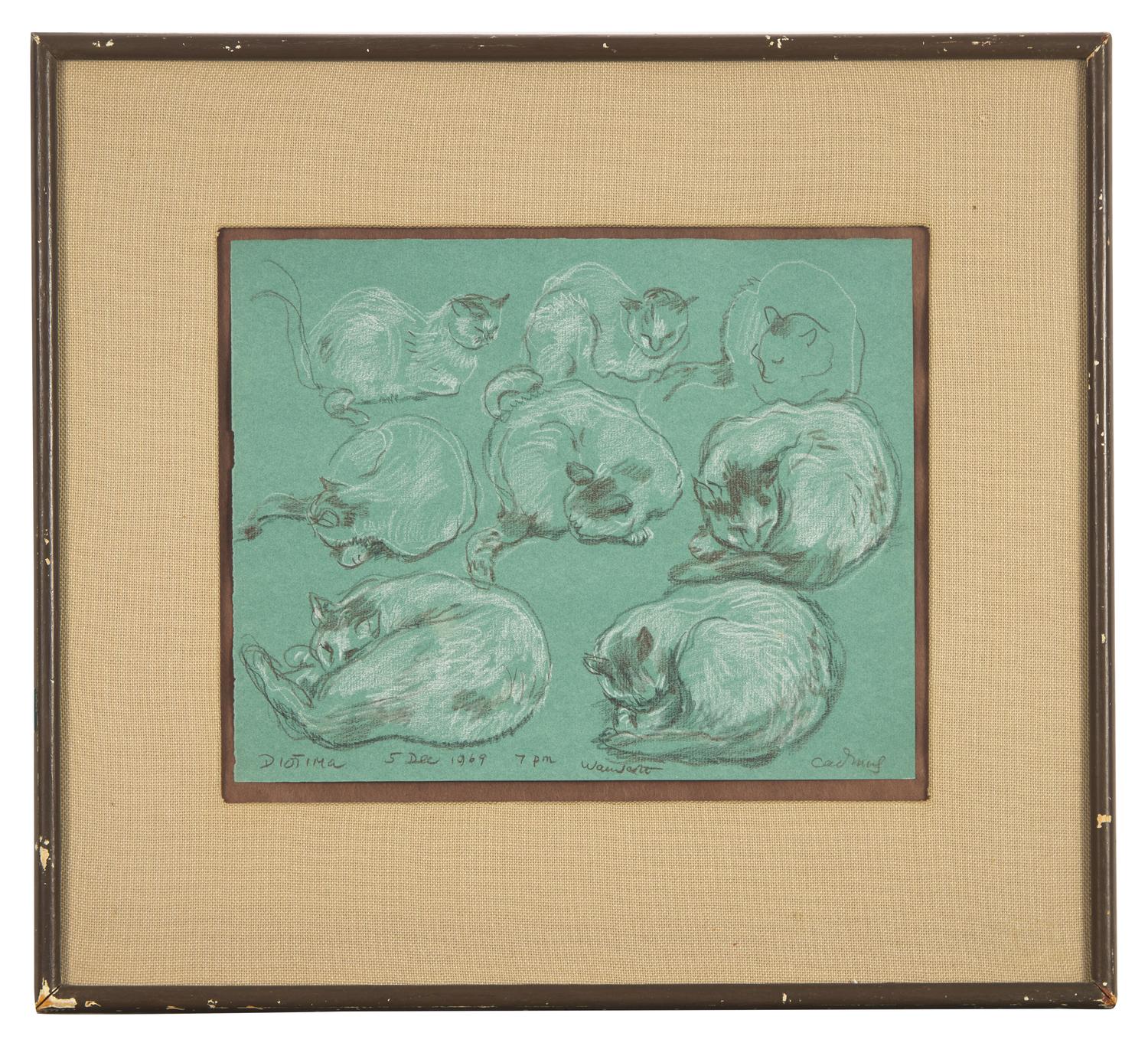 Diotima (Cat Studies) , 1969