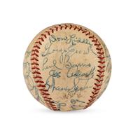 A 1953 Milwaukee Braves Team Signed Autograph Baseball
